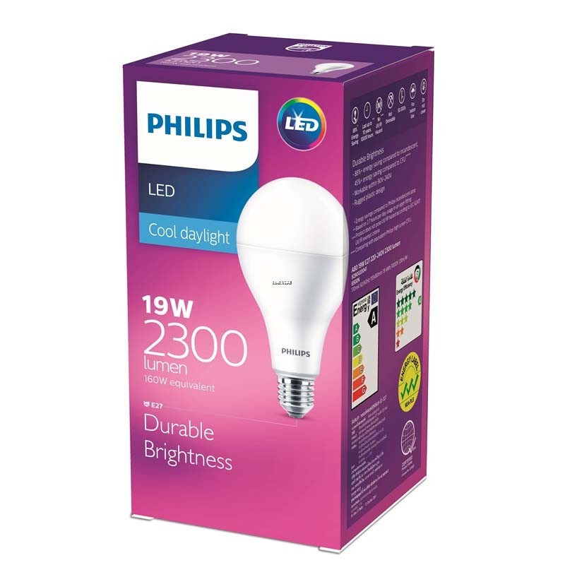 PHILIPS LEDBULB 19W E27 3000K 230V A80 1CT/6 AU WARM WHITE